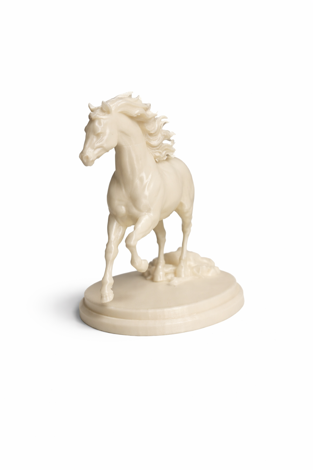 Silk White Horse Statue – Symbol of Strength & Victory