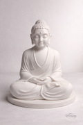 Lord Buddha in meditation – Stark White