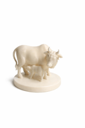 Kamdhenu Cow Statue – Silk White Finish